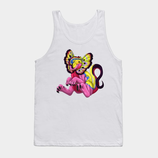 Dilophosaurus: Candifloss Tank Top by spyroid101